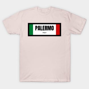 Palermo City in Italian Flag T-Shirt